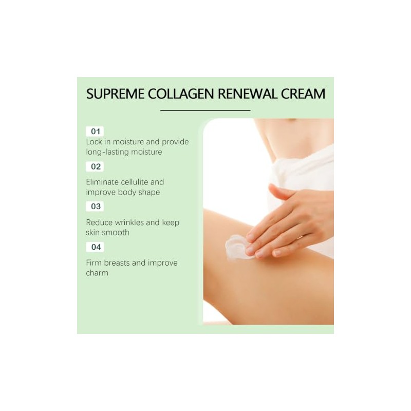 Crema Corporal con Colágeno y Niacinamida, Aloe y Té Verde,