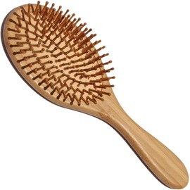 Cepillo De Bambú Madera Natural Biodegradable, Peine para el Cabello Hecho de Bambú para todo tipo de Cabello y Pelo - Cerdas Naturales - Cepillo Desenredante - Para Masaje