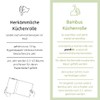 pandoo® 100 % bamboo kitchen roll, washable, environmentally-friendly paper towels,