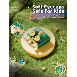 QUNSE Binoculars for Kids 8x30,Adjustable Neck Strap/Shoulder Bag/Stickers, Toy Binoculars for Bird Watching,Camping, Learning,Exploration Gift for Boys Girls 6-12 Years