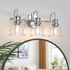 PHIXART 3 Lights Bathroom Vanity Light Fixtures, Chrome Traditional Classic