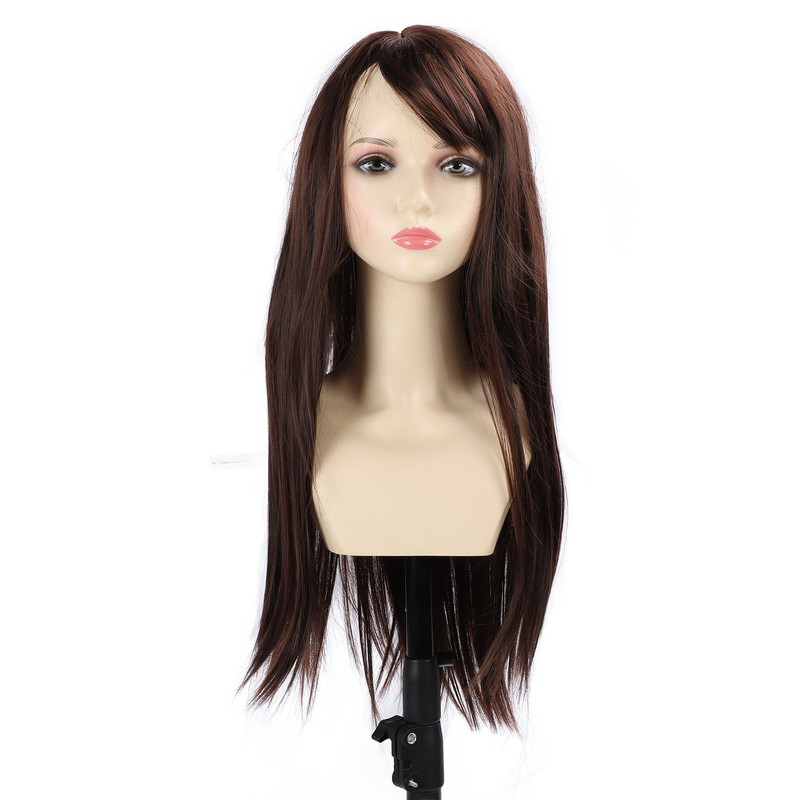 Long Straight Synthetic Hair High Density Silky Heat Resistant Fiber
