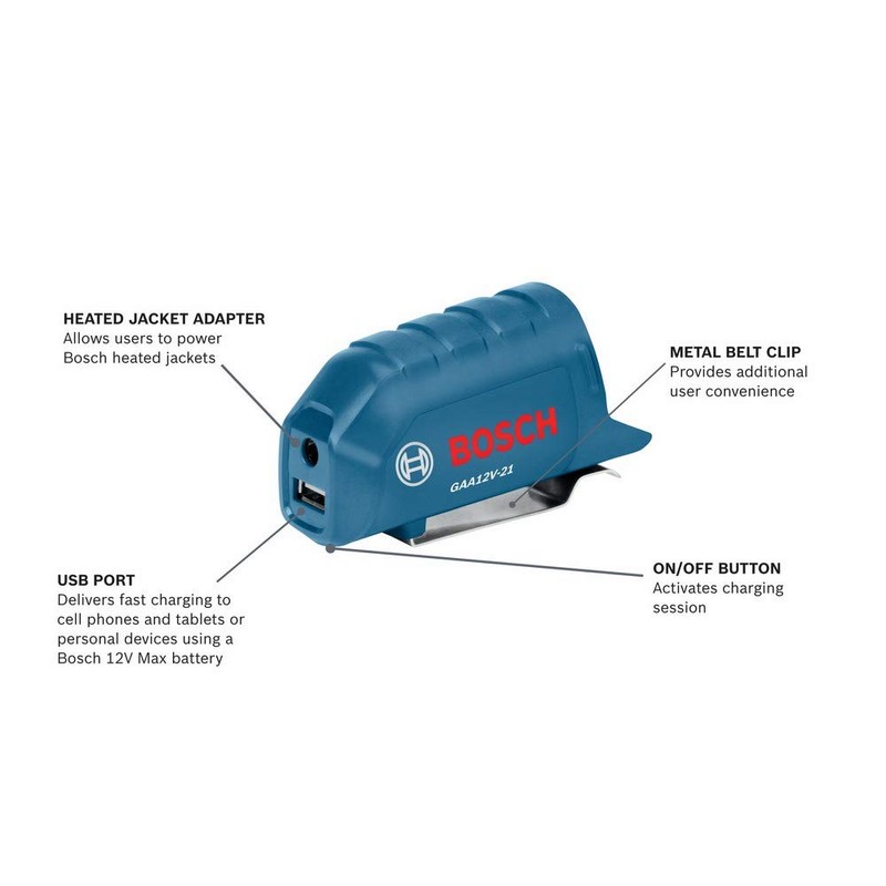 Bosch GAA12V-21N 12V Max Portable Power Adapter