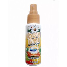 Wizard 2 Wizard Poopsy Daisy Pre Toilet Spray Citrus Scent 2 fl oz Each Fits in Purse