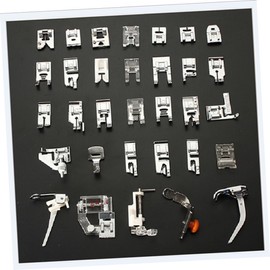 Tofficu 32pcs Sewing Machine Presser Foot Home Sewing Machine The Sewing Machine Sewing Machines Maquina De Afeitar Sewing Machine Feet Sewing Machine Foot Presser Silver