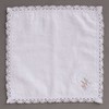 Sofisti Initial Lace Towel Handkerchief White Ladies Ladies Hand Towel