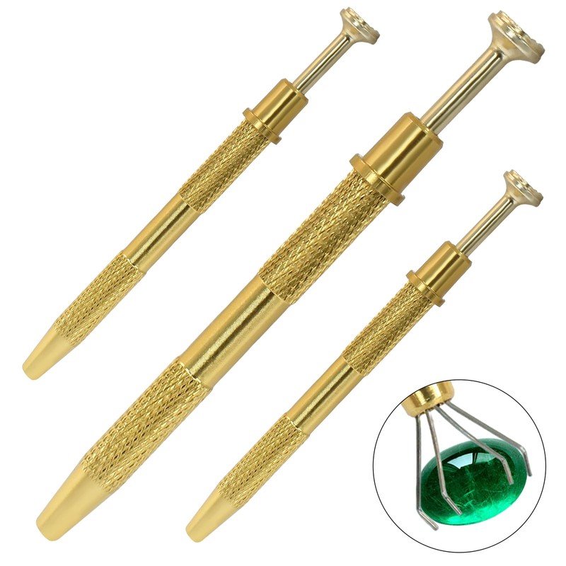 Cjueiom 3Pcs Piercing Ball Grabber Tool 4 Claw Grabber, Piercing