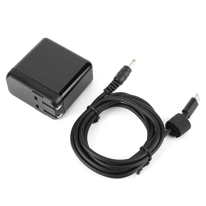 Power Adapter PD45W Fast Charging TypeC to DC5525 Data Cable