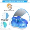 TAIMEI Flotador de Piscina para niño con toldo, protección Solar
