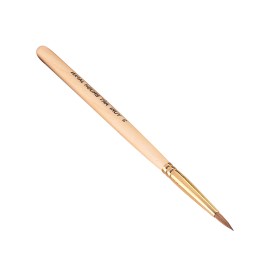 Unbranded #3 Wooden Handle Art Painting Drawing Round Kolinsky Sable Hair Nail Brush B