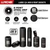 LLNDEI 1/4" Drive Socket set & Nut Driver Set 44PCS,