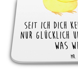 Mr. & Mrs. Panda Set of 6 Coaster Set Budgie Love – Gift, Cork, Cup Coasters, Confidence, Hug, Girlfriend