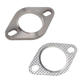 Exhaust Flange Connection Set, Exhaust Pipe Flange Repair Kit, Exhaust System, 2 Screws, 2 Inch Exhaust Flange Connection Kit, Stainless Steel for Exhaust Manifolds, Catback Manifolds