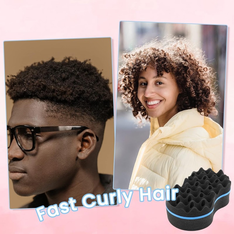 Beauty7 Twist Afro Hair Wide Tooth Hair Brush Double Sided