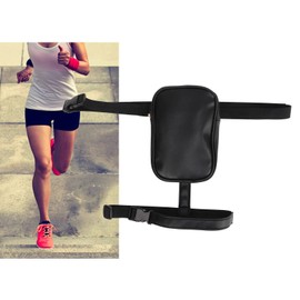 lvifloae Thigh Strap Leg Bag, Waterproof PU Leather, Large Capacity, Sturdy Women Leg Bag for Daily Outdoor Use, Black