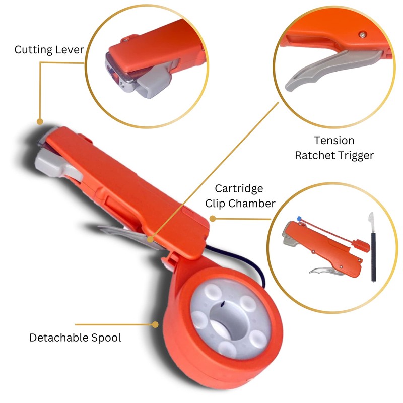 Cable Tie Gun for Plastic Zip Ties, ProZip Zip Tie