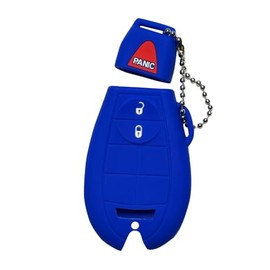 Key Fob Cover for RAM Cherokee: Remote Case Protector Fit for Dodge Ram 1500 2500 3500 Grand Caravan Durango Charger Journey Dart Jeep Grand Cherokee 2009 to 2020 GQ453T 56046953 1470A34T Blue