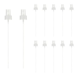 MECCANIXITY Fine Mist Spray Top, Spray Bottle Nozzle Sprayer Top Replacement for 28 Caliber PET Bottles, for Essential Oil Hair Care Home Beauty, Pack of 12, Clear