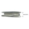 HEVERP - 22 dedales de acero inoxidable M6 para cuerda