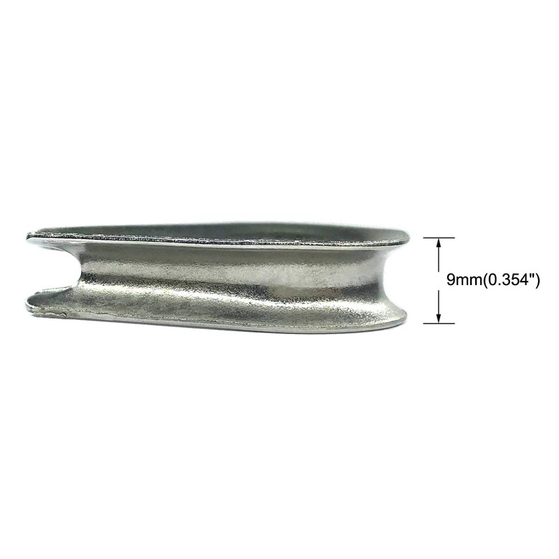 HEVERP - 22 dedales de acero inoxidable M6 para cuerda