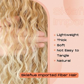 SEIKEA Ponytail Extension, 18" Claw Clip Ponytail Extension Long Lightweight Fluffy Curly Clip on Ponytails for Women Multi Layered Fake Pony tails Hair Extensions Black Brown