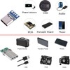 RUNCCI-YUN Micro USB C Male Socket Soldering, 24 Pins USB