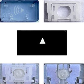 Dolphin.dyl(TM Replacement Individual Key Keyboard for US Retina Display Pro A1425 A1502 A1398 A1466 Replacement Key Keyboard (New Version, up/Down Arrow)