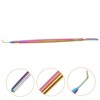 FOMIYES Stainless Steel Eyebrow Comb Picking Needle Tool for Lash