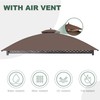 JANCANOPY Replacement Cover for 10X12Ft Oakmont Gazebo L-GZ1188PST-A,Pinehurst Gazebo L-GZ1188PST,Brown