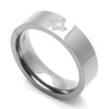 DoubleAccent 6MM Comfort Fit Titanium Wedding Band Masonic Flat Ring
