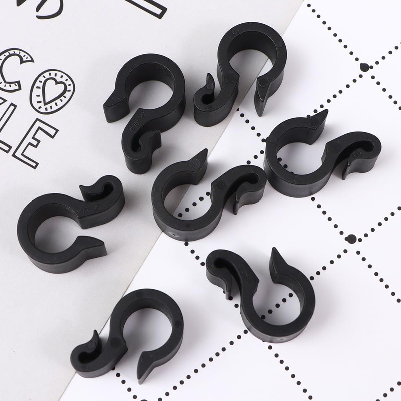 50pcs Irrigation Tubing Clips Wire Cable Clamps Adjustable Stand S