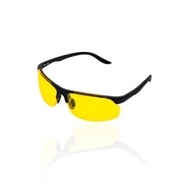 VALERIA Polarized Sunglasses [High-End Spring Hinge] TAC Lenses TR90 Frame Hard Case Included Anti-Glare & UV Protection Sports & Outdoor (Yellow)