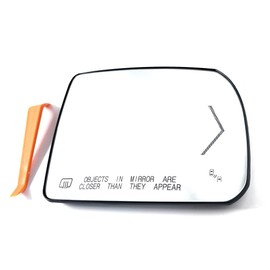 FUZIDDN Passenger Side Heated Mirror Glass with Turn Signal and Blind Spot Detection, Replacement for 2007-2020 Toyota Tundra 2008-2017 Toyota Sequoia