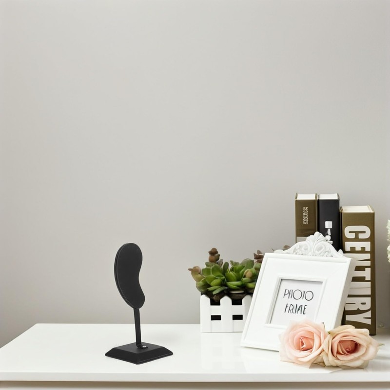 DIYEAH Espositore di orecchini a forma di orecchio nero organizer