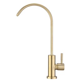 Kitchen Water Filter Faucet, 360° Swivel Drinking Water Faucet, Brushed Gold