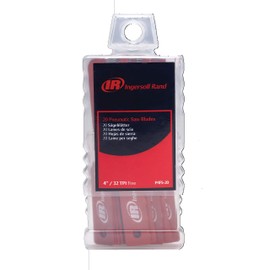 Ingersoll Rand P4FS-20 Air Reciprocating Saw Blades, 20 Pack, 4” 32 TPI Fine for Standard 1/2" Shank Air Reciprocating Saws, Bi-Metal Technology, High Speed Steel, New Tooth Profile