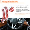 Carbon Fiber Style ABS Plastic Steering Wheel Decoration Strips Trim