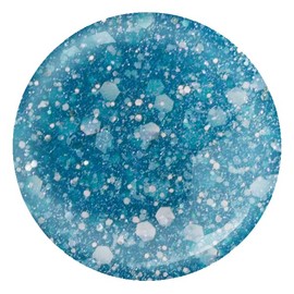 Pacifica Natural Nail Polish– Bio Glitter Translucent Blue Glitter Topper - Plant Based, Non-Toxic & Clinically Tested - Glossy, Chip-Resistant, Clean Beauty, Dermatologist Approved, Sky High