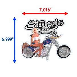 Sturgis 2025 Pin Up Die Cut Vinyl Sticker