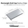 Nelsons CNC 10 Pack 1x3 Inch Aluminum Radius Edge Rectangle