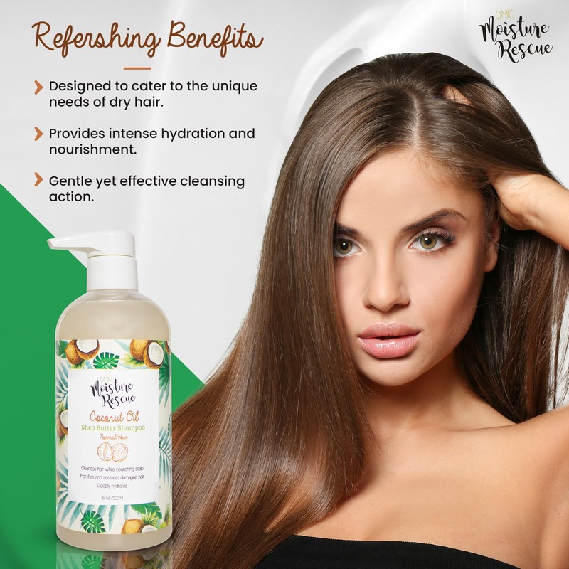 Moisture Rescue Coconut Oil Shampoo - 500ml