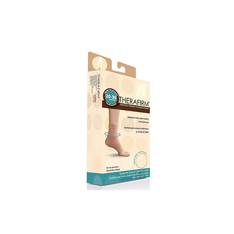 Therafirm Moderate 20-30mmHg Support Open Toe Anklet - Small -