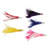 5Pcs Feather Trolling Fishing Lures Colorful Feather Jet Head Trolling