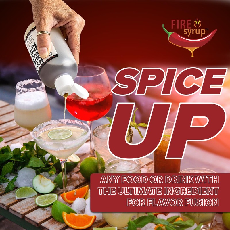 FIRE SYRUP - Jalapeno Infused Simple Syrup For Cocktails -