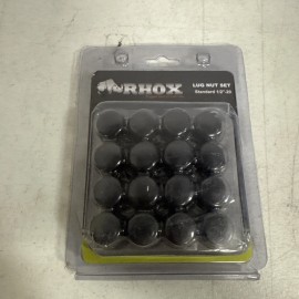Red Hawk Club Car Ezgo Golf Cart Black Lug Nuts Box Of 16 Standard 1/2''-20 3/4  Lug Nut