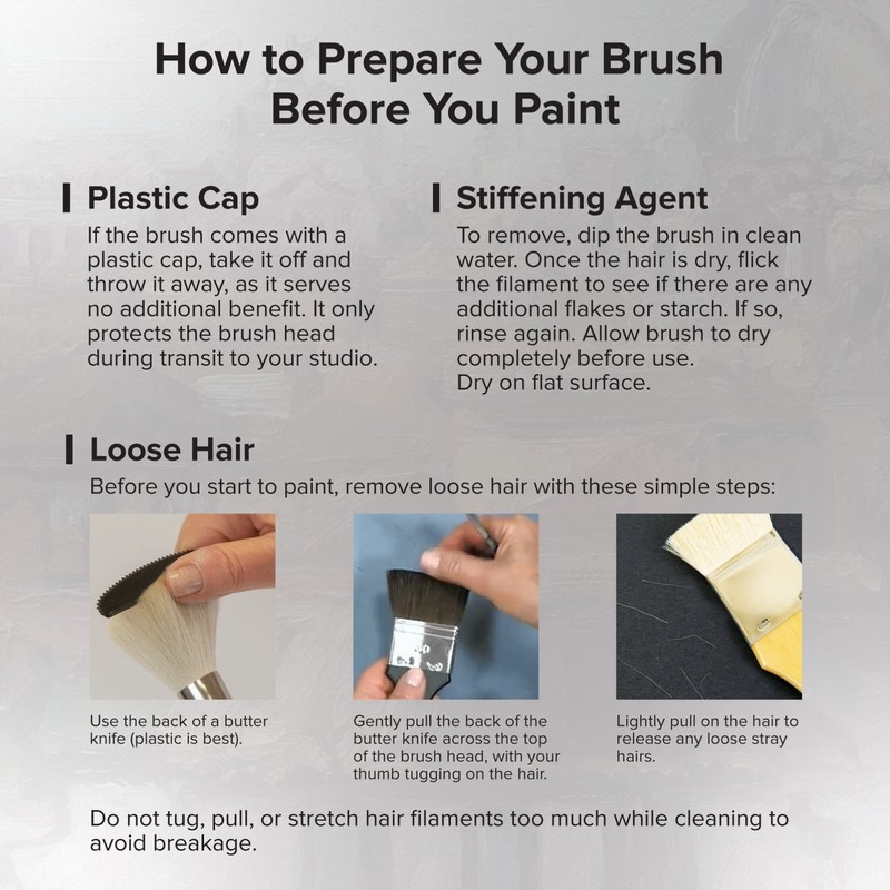 Silver Brush Limited 1506S-1/2 Silverwhite Angle Paintbrush for Watercolour, Gouache,