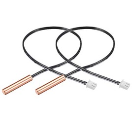 uxcell 2 Pcs 5K NTC Thermistor Probe 15.7 Inch Copper Sensitive Temperature Temp Sensor for Air Conditioner