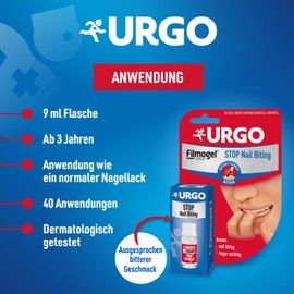 Urgo Stop Nail Biting Bitter Nail Polish 3+ Years 9ml
