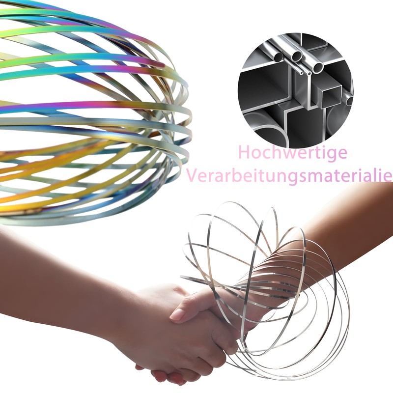 Huotflame - Set di 2 anelli di flusso 3D Magic