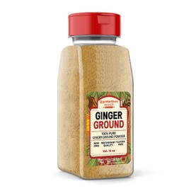 Ground Ginger, 1 Cup by Unpretentious Baker, Gluten Free, Natural, Baked Goods, Indian & Asian Cuisine, Slotted Cap Spice Shaker